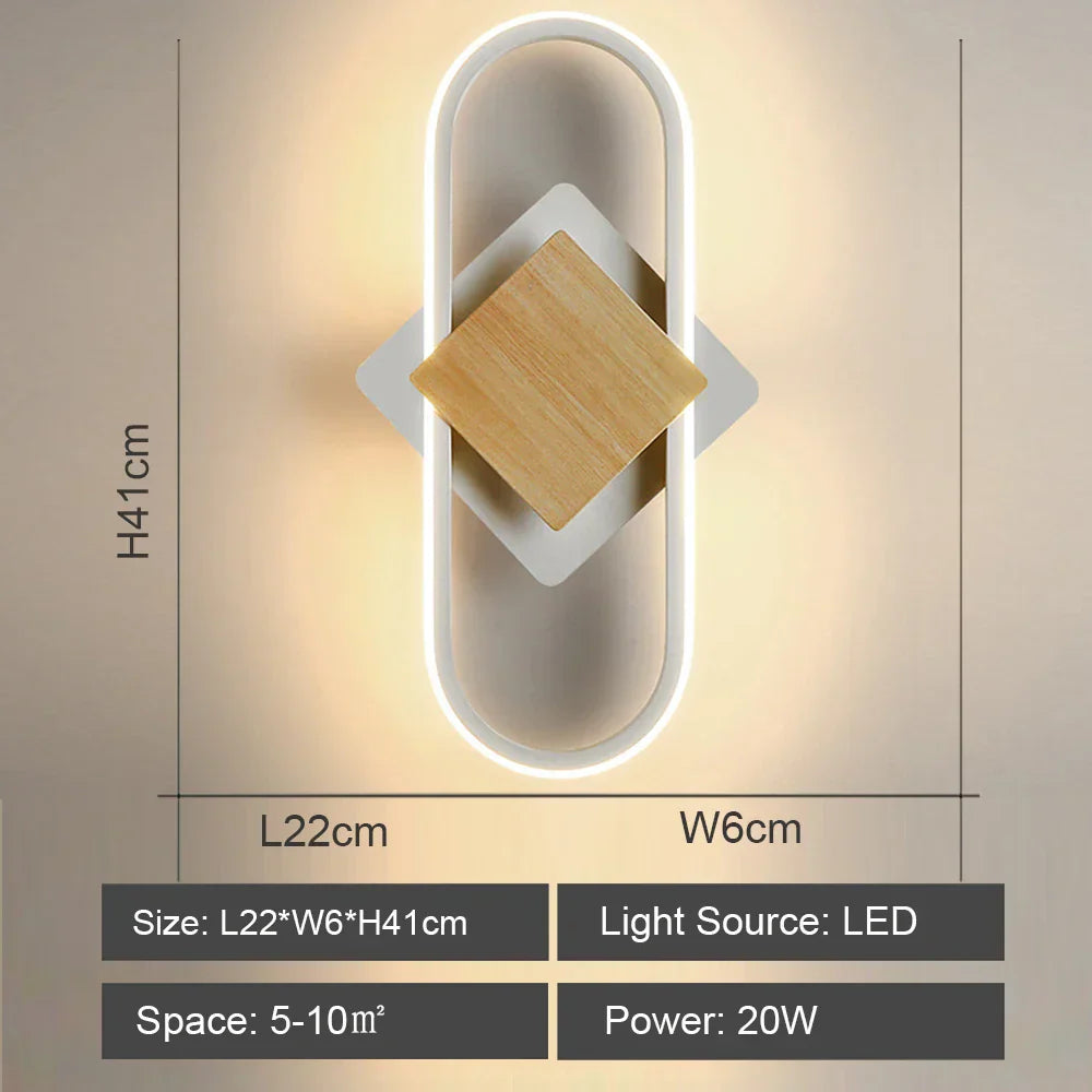 DecorBites™ LED Wall Light: Modern Bedroom Bedside Lamp, Living Room Sconce, Home Decor Lighting