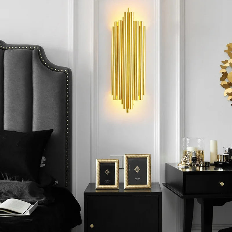 مصباح حائط كريستالي DecorBites™: إضاءة أنيقة لغرفة المعيشة وغرفة النوم والسلالم
