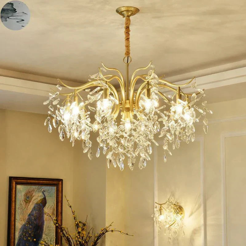 ثريا كريستال LED من DecorBites™: إضاءة داخلية فاخرة للمنزل والمطبخ وغرفة المعيشة