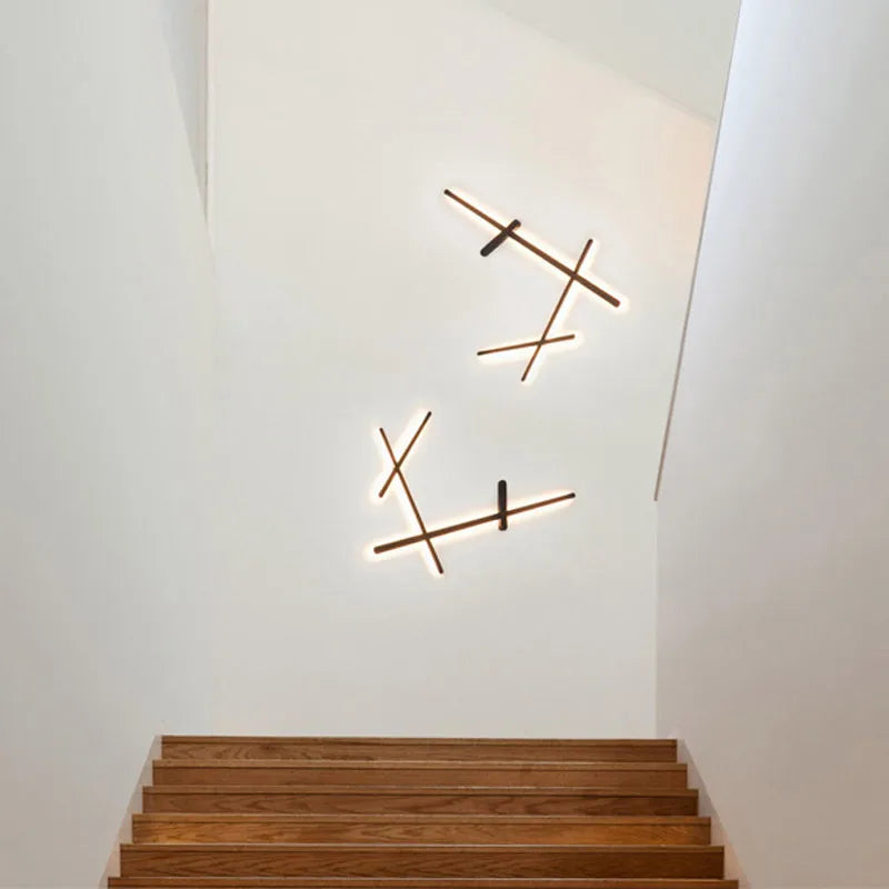 مصباح حائط DecorBites™ LED بإضاءة خلفية لديكور المنزل - إضاءة داخلية على شكل شريط طويل