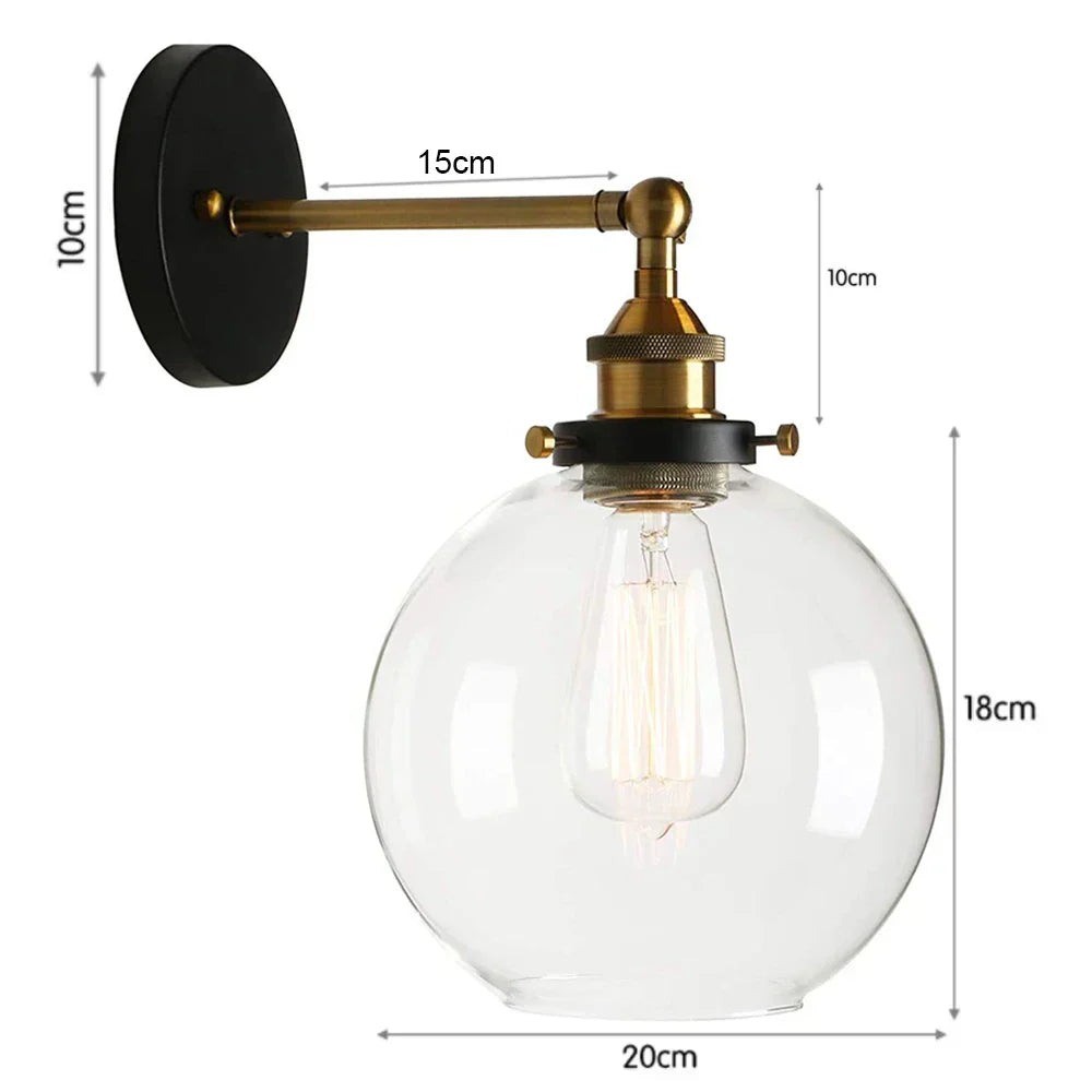 DecorBites™ Industrial Loft LED Cage Wall Light Sconce - Modern Home Lighting Fixture