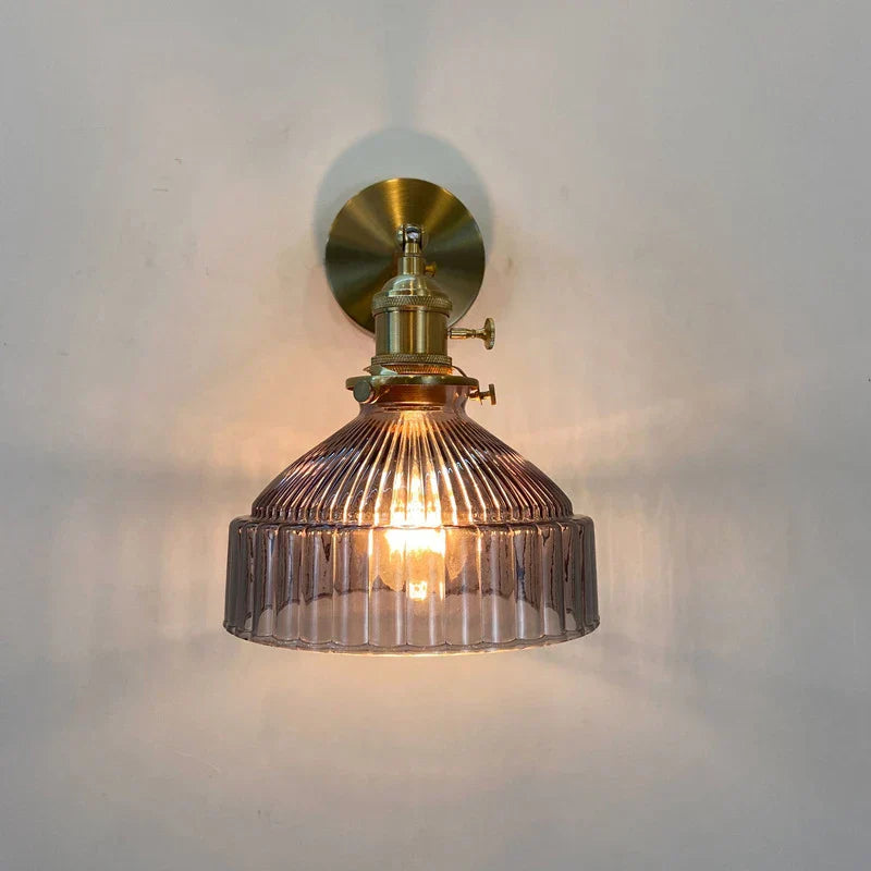 DecorBites™ Glass Shade Modern LED Indoor Wall Sconce Lamp With Switch