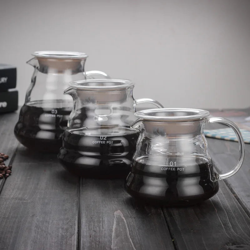 DecorBites™ Cloud Shaped Glass Coffee Kettle Heat Resistant Teapot 360/600/800ml
