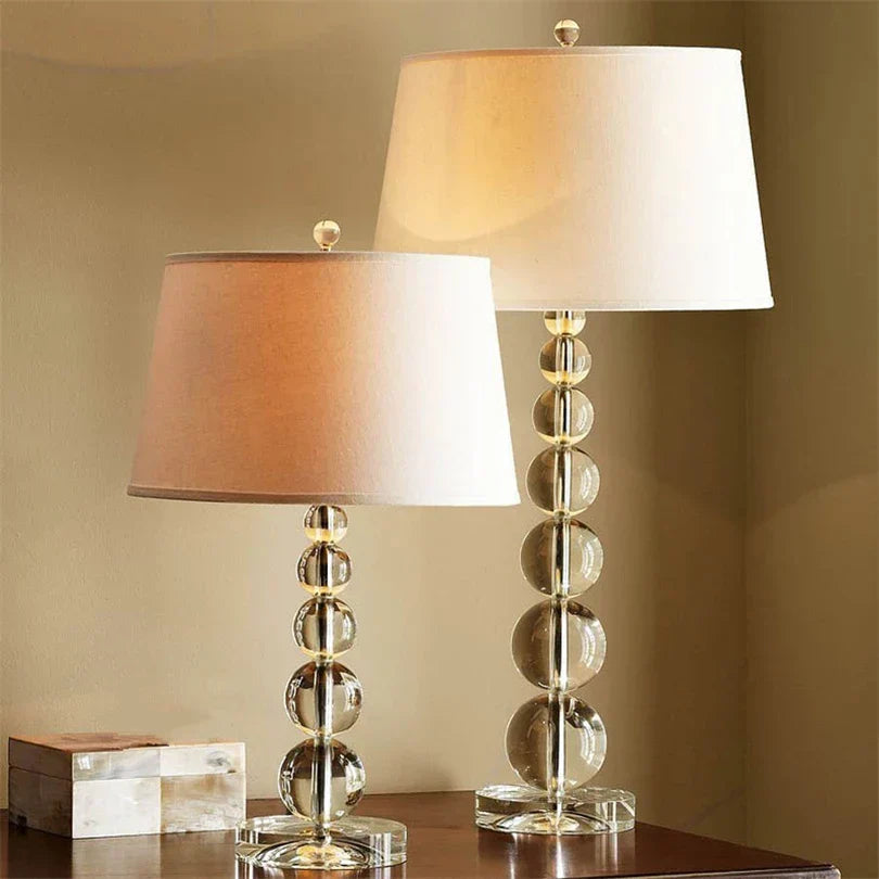 DecorBites™ Crystal Ball Table Lamp: Modern LED Art Deco for Bedroom, Living Room & Home
