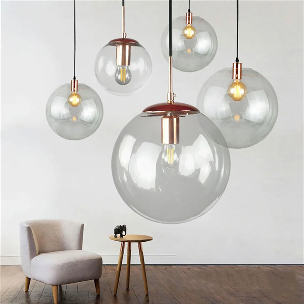غطاء مصباح زجاجي شفاف DecorBites™ بديل غطاء إضاءة دائري - من 13 سم إلى 25 سم