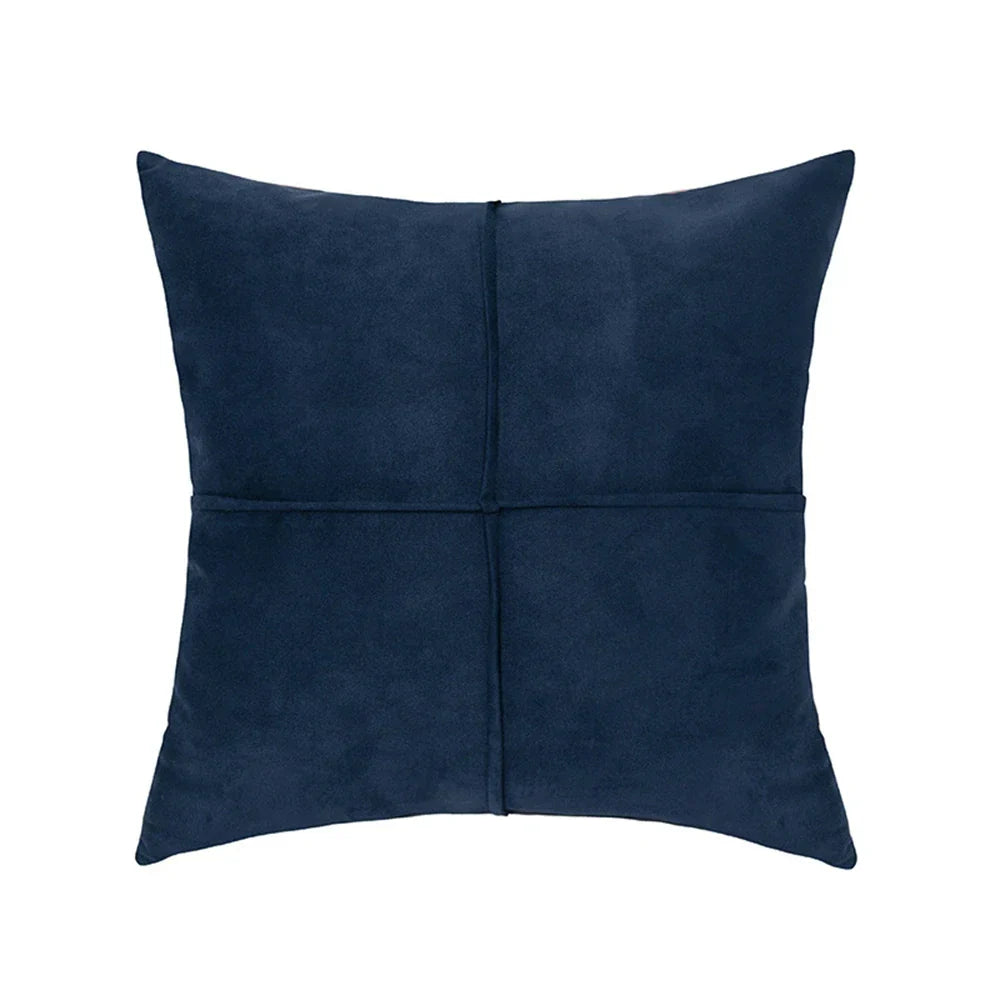 DecorBites™ Cross Faux Suede Throw Pillow Cover for Car Couch Sofa Bed Home Decor