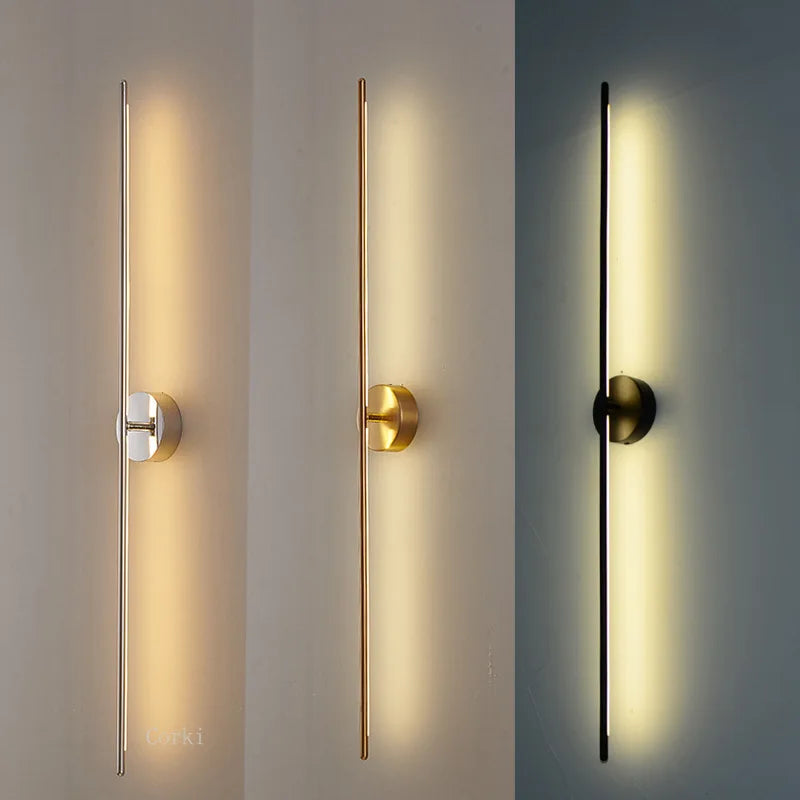 مصباح حائط DecorBites™ الذهبي ذو التصميم الهندسي لغرفة المعيشة وغرفة النوم وممرات الفنادق