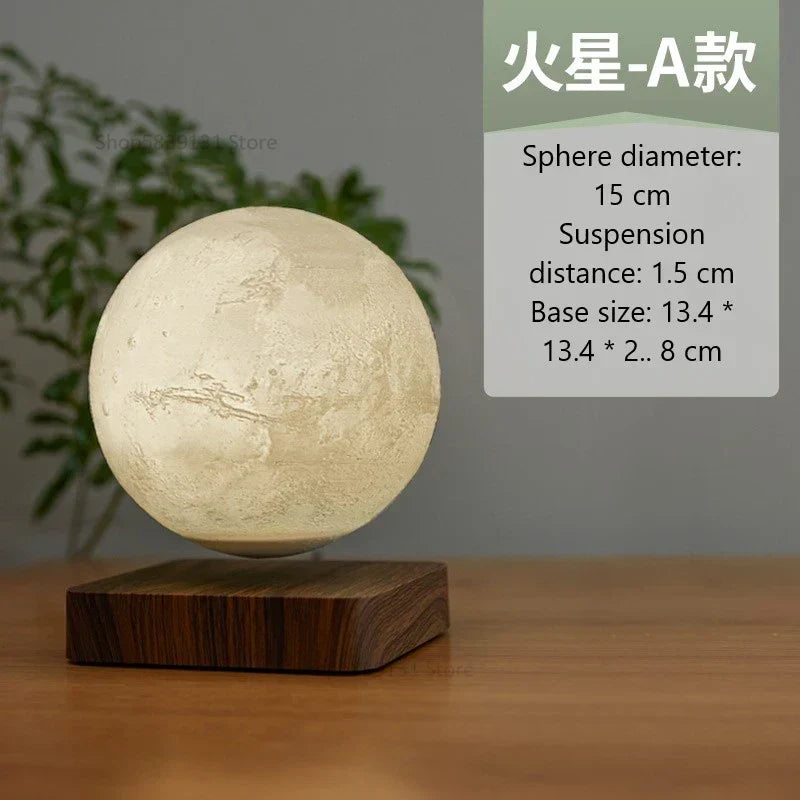 DecorBites™ Levitating Moon Lamp: LED Touch Night Light for Bedroom Decor & Gift
