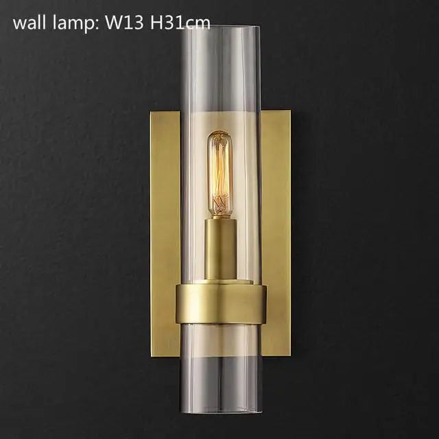 DecorBites™ Glass Chandelier Pendant Lamp with E14 LED, Chrome Finish, Retro Design
