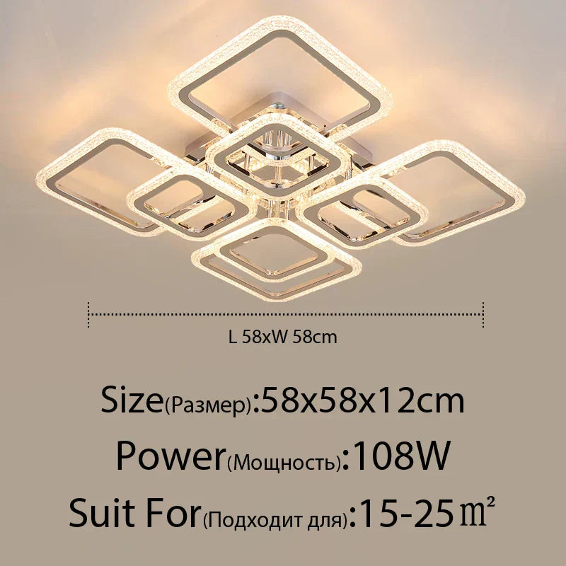 ثريا DecorBites™ LED: إضاءة داخلية قابلة للتعتيم بالريموت لغرفة النوم والمطعم وغرفة المعيشة