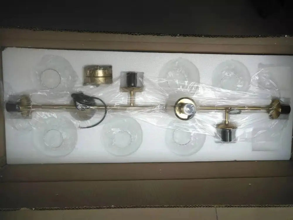 DecorBites™ Glass Ball Metal Rod Pendant Lights