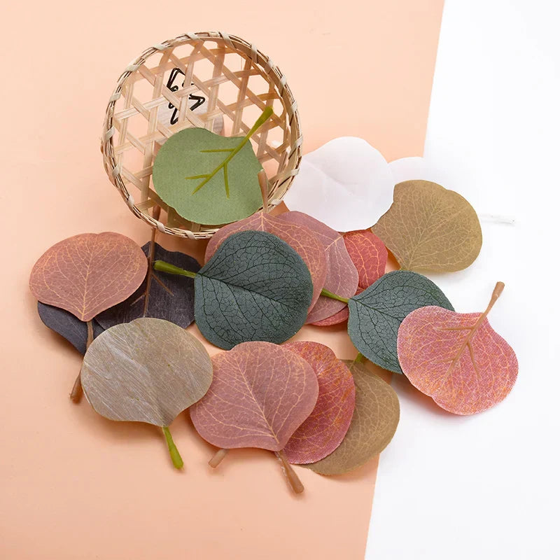 30Pcs Silk Leaf Artificial Plants for Home Decor & DIY Crafts by DecorBites™