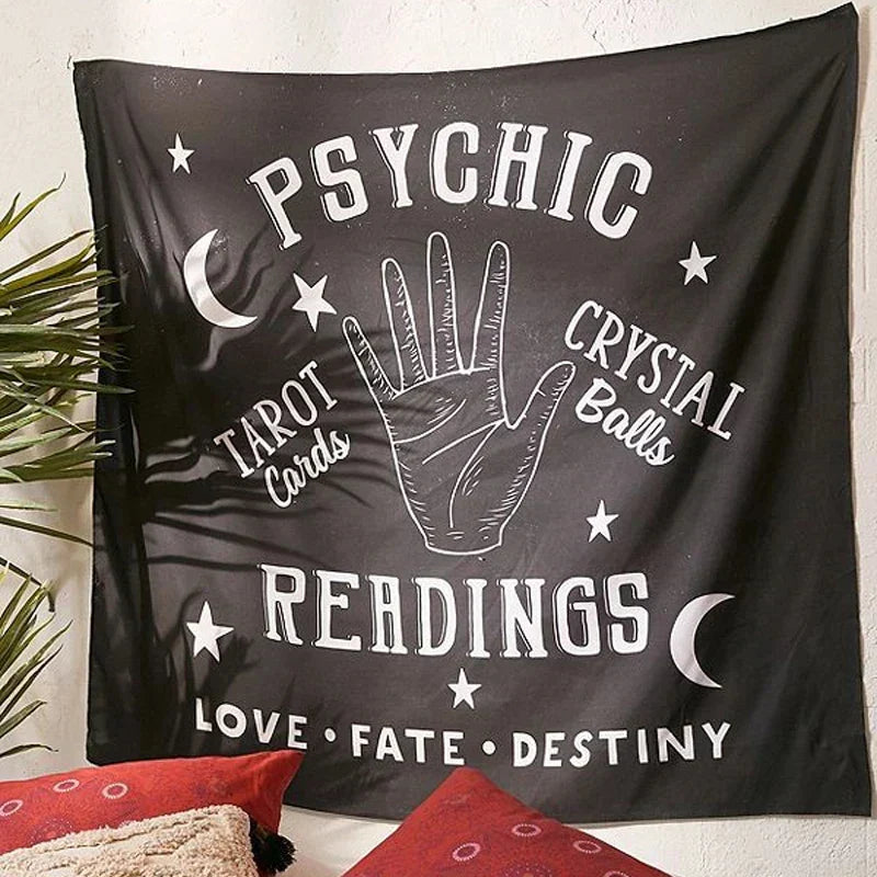 DecorBites™ Divination Tapestry Pink Ouija Wall Hanging Tapestries Beach Mat Tarot Boho Decor