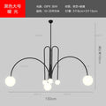 DecorBites™ Designer Line Chandelier Living Room Coffee Shop Hanglamp Loft Light