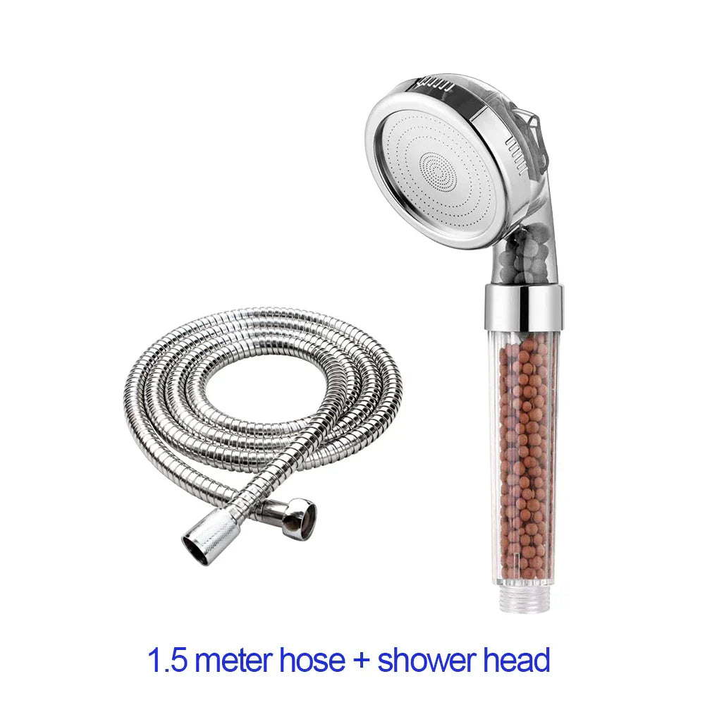 DecorBites™ 3-Function Adjustable High Pressure Shower Head for Spa Experience