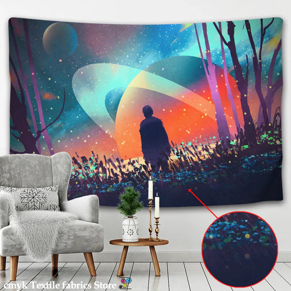 DecorBites™ Galaxy Tapestry: Psychedelic Hippie Home Decor & Wall Hanging