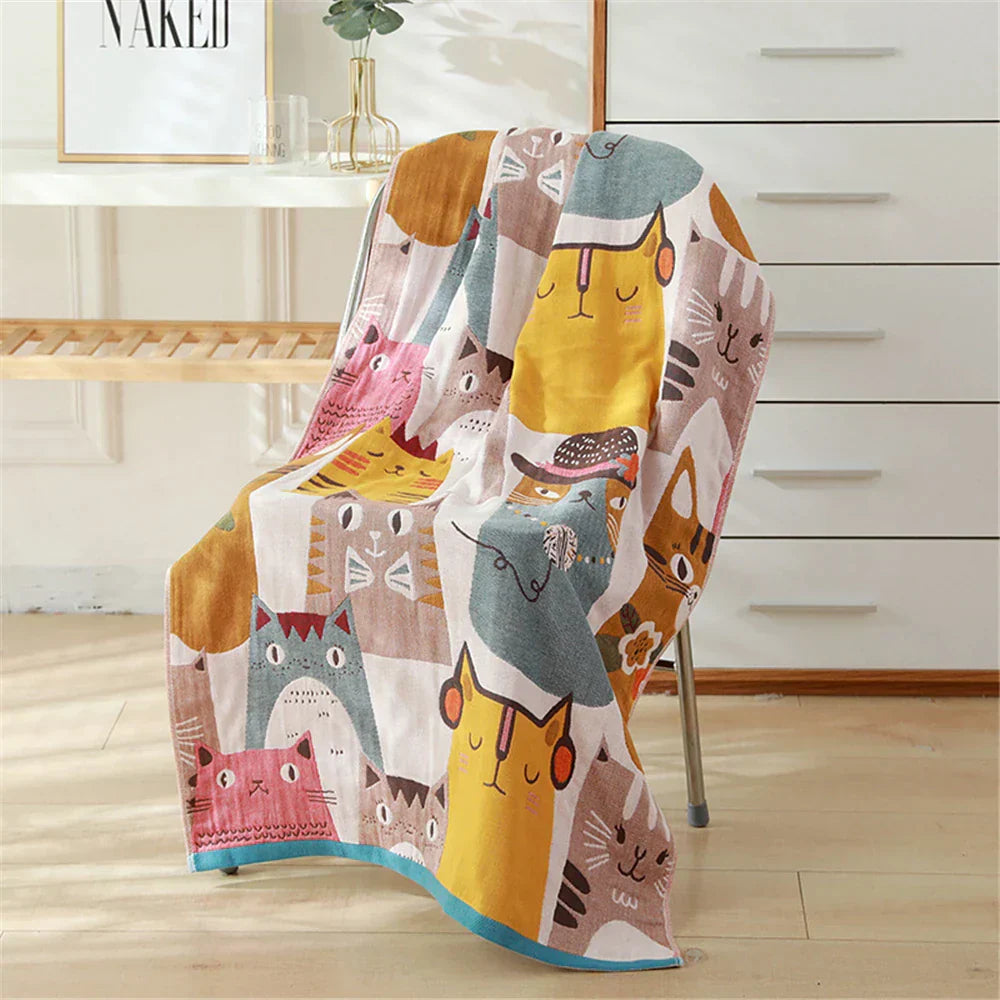 DecorBites™ Cotton Gauze Bath Towel -different styles