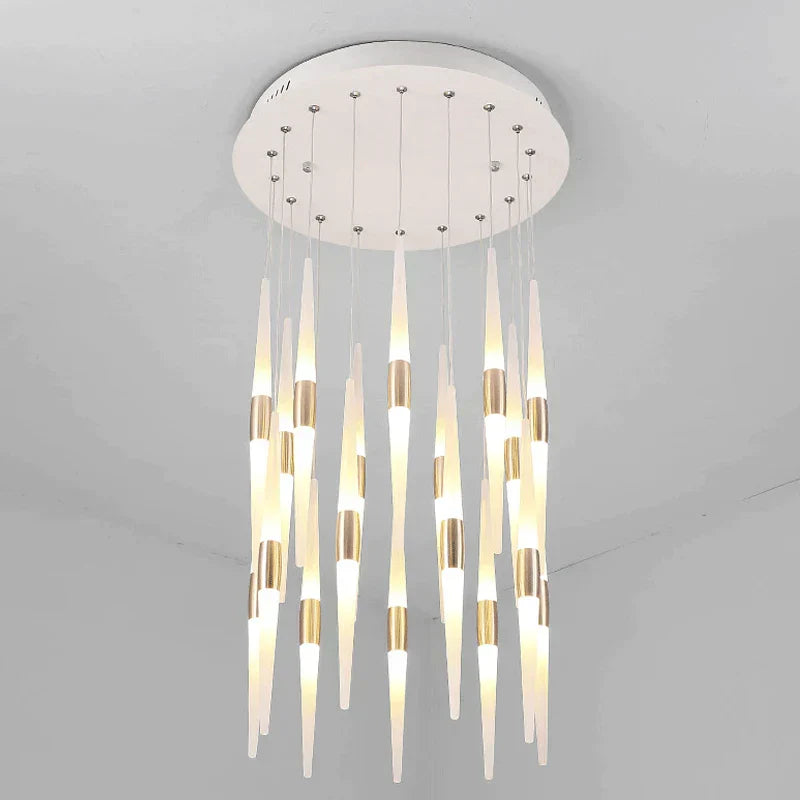 ثريا LED من DecorBites™: إضاءة سقف مذهلة لغرفة المعيشة وغرفة النوم والمطبخ، تصميم معلّق طويل