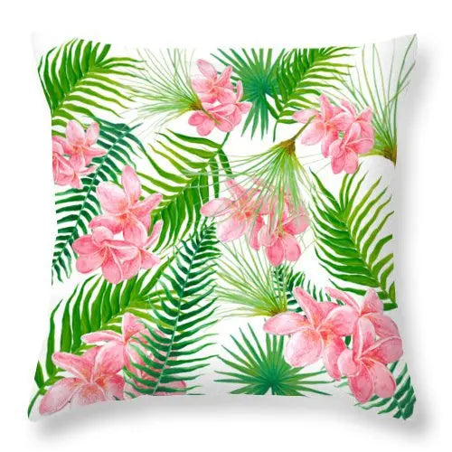 DecorBites™ Green Leaves Decorative Throw Pillowcase 45*45cm for Sofa Home Decor
