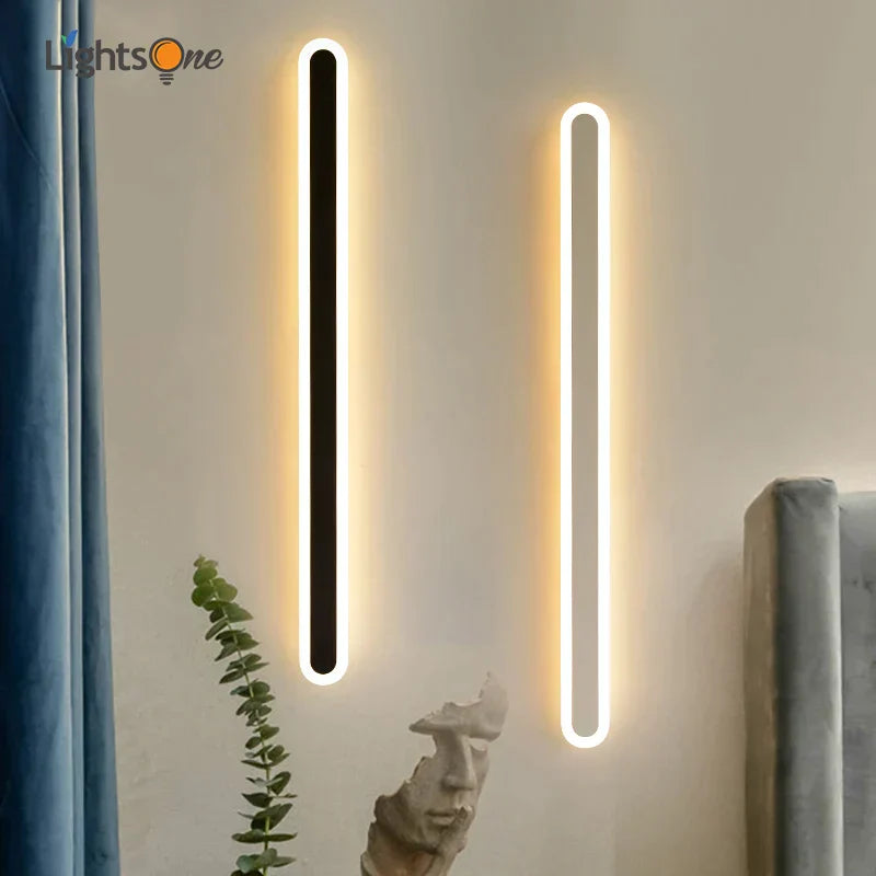 مصباح حائط LED خطي من DecorBites™ لغرفة النوم والشرفة وغرفة المعيشة وديكور عصري
