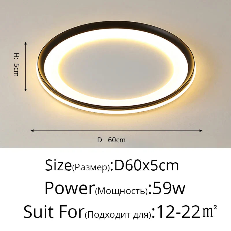ثريا LED من DecorBites™: إضاءة داخلية عصرية لغرفة النوم وغرفة المعيشة والمطبخ وصالة العرض