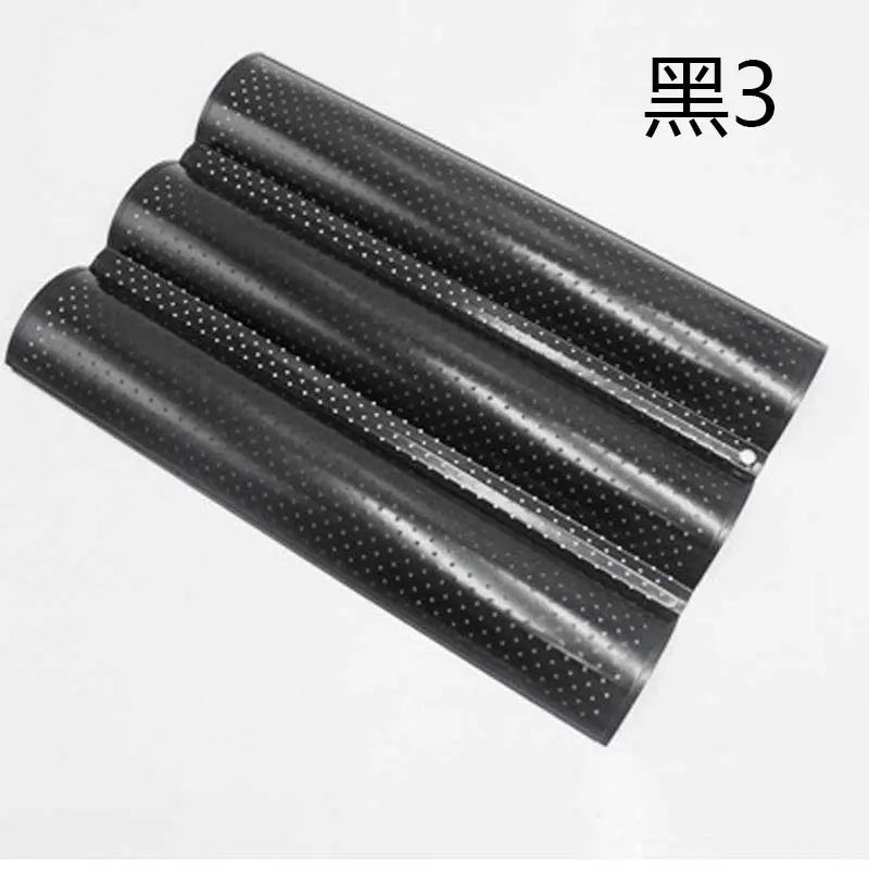 DecorBites™ Wave Bread Pan for Baking French Baguettes - 4 Groove Non-Stick Cake Tray