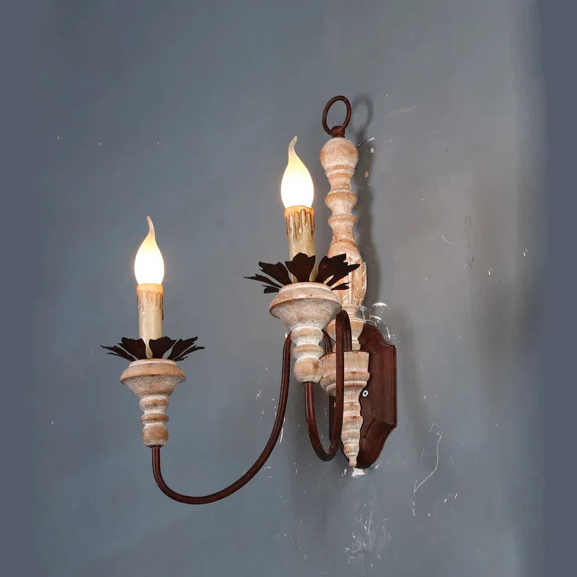 DecorBites™ French Country Rustic Wall Sconces Light Antique Retro Wall Lamps