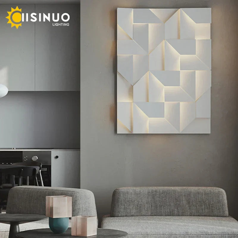 DecorBites™ Geometric Art Indoor Wall Lamp for Bedroom Living Room Staircase Home Decor