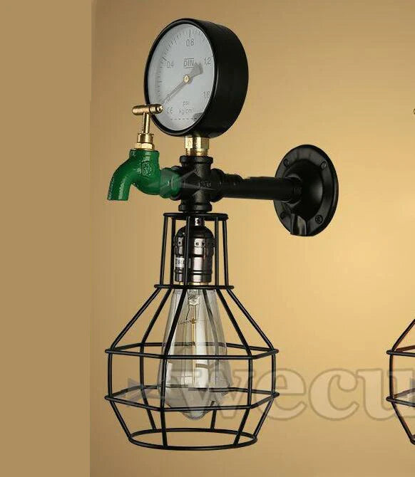 DecorBites™ Industrial Retro Wall Light: Steam Punk Lighting Fixtures for Home Decor