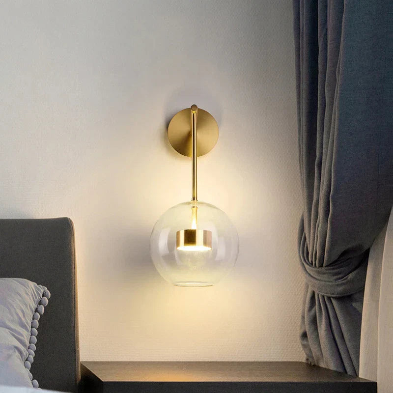 DecorBites™ Adjustable Direction Simple LED Wall Light - Nordic Gold Iron Art Wall Lamp
