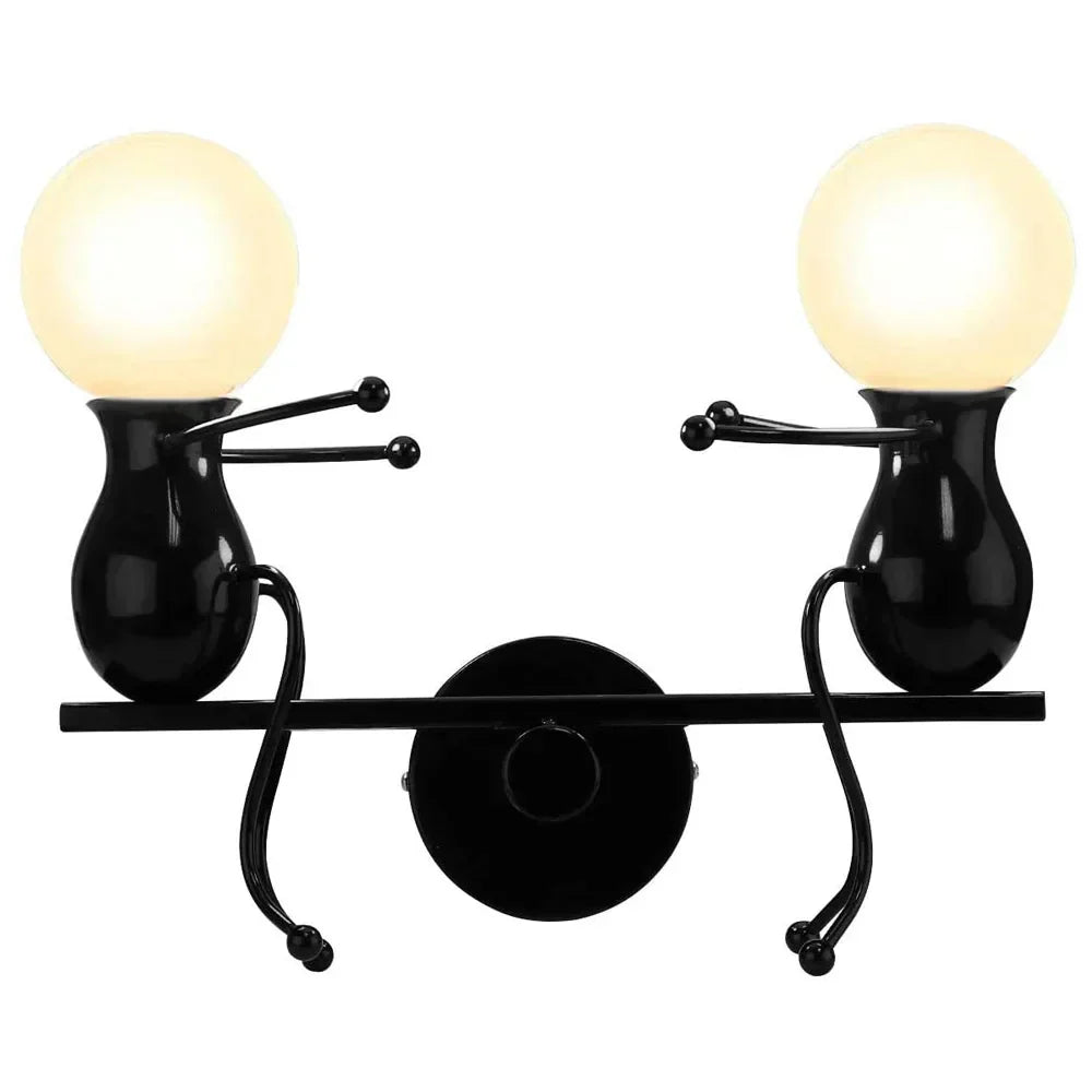 DecorBites™ Creative LED Wall Light Indoor Wall Sconce Modern Art Decor Iron E27