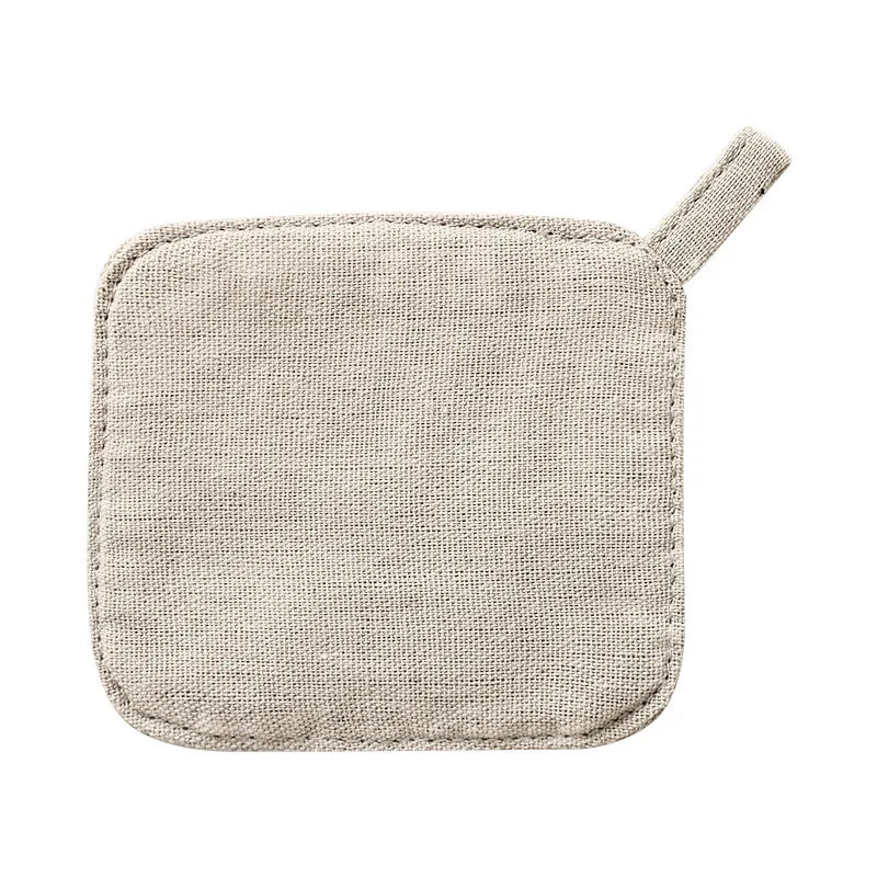 DecorBites™ Cotton Linen Coaster Set for Tea Coffee Mug Heat Protection ECO Cup Mat