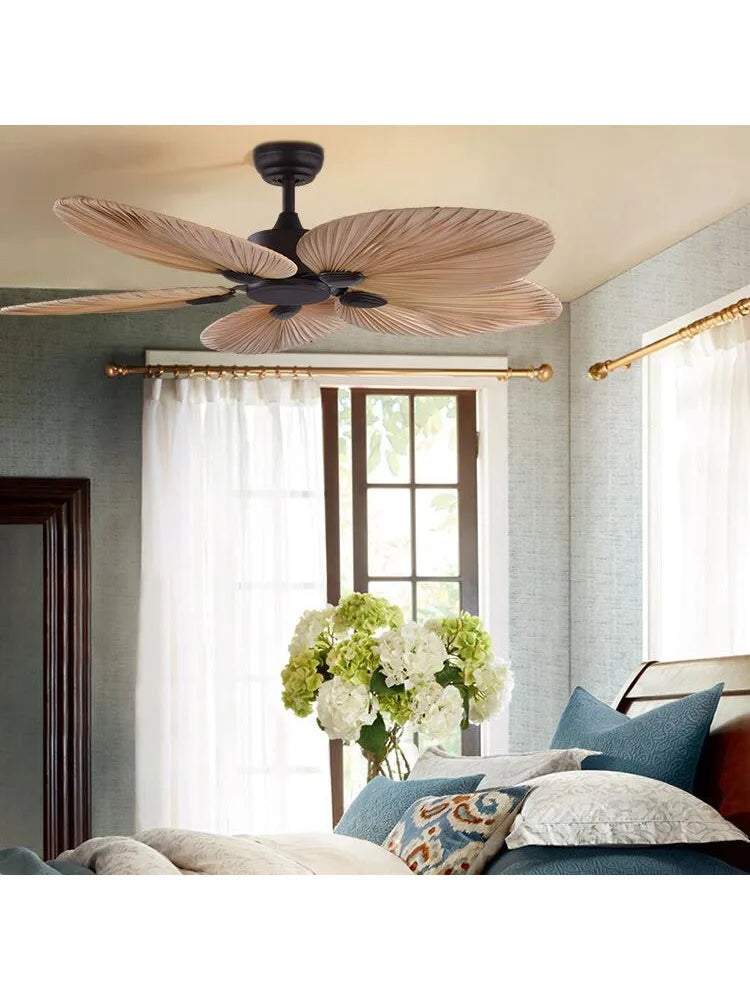 DecorBites™ 52 Inch LED Ceiling Fan Without Light Remote Control Reverse Function