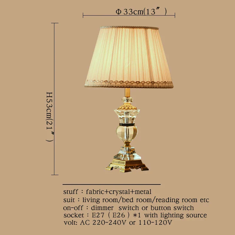 فازات طاولة كريستالية DecorBites™ - مصابيح مكتب فاخرة وعصرية للمنزل والضيافة