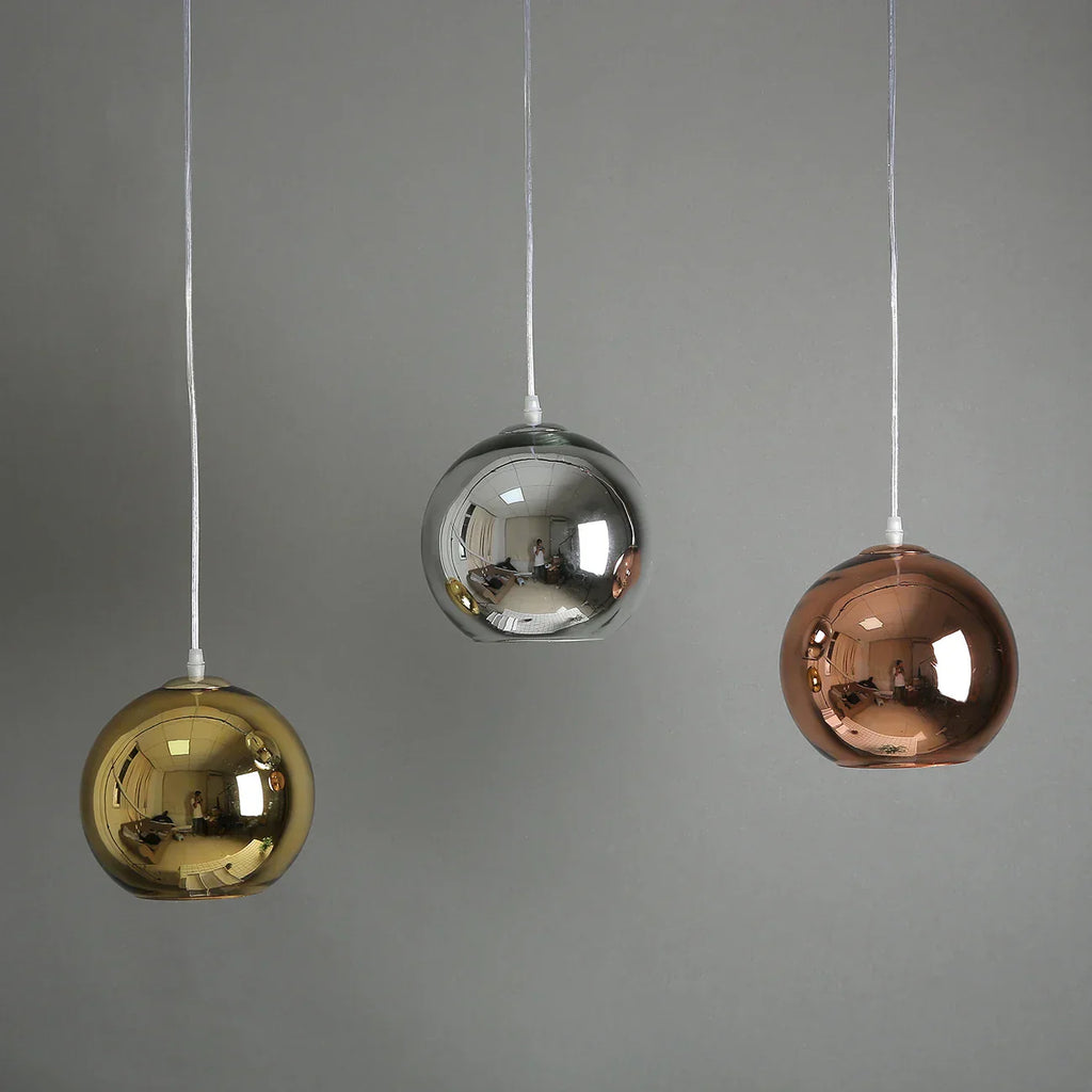 DecorBites™ Golden Ball Glass Pendant Light LED Kitchen Living Room Cafe Hanglamp