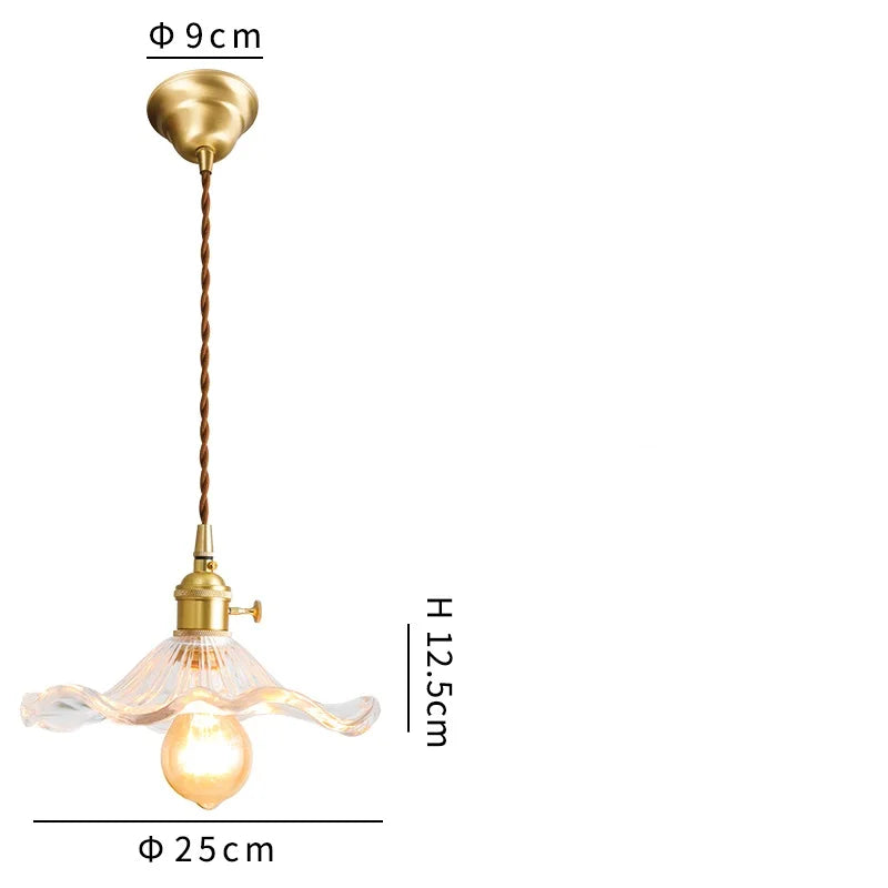 مصباح معلق DecorBites™ الزجاجي الأخضر: مصباح LED متدلي عصري لغرفة المعيشة والطعام