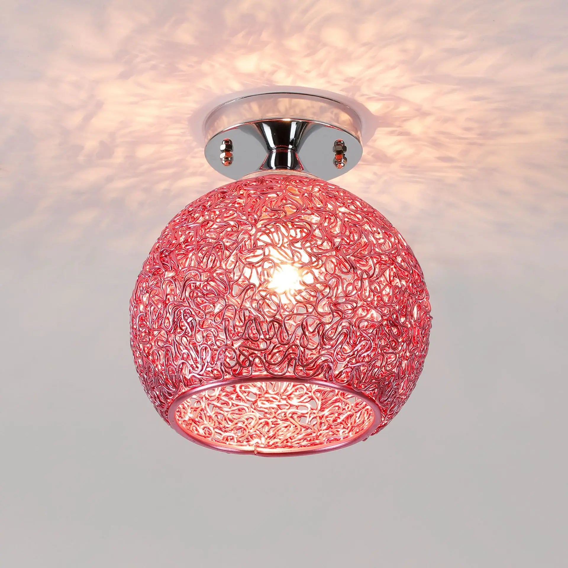 DecorBites™ Glass Ball LED Ceiling Lights for Home Decor and Minimalist Living Rooms