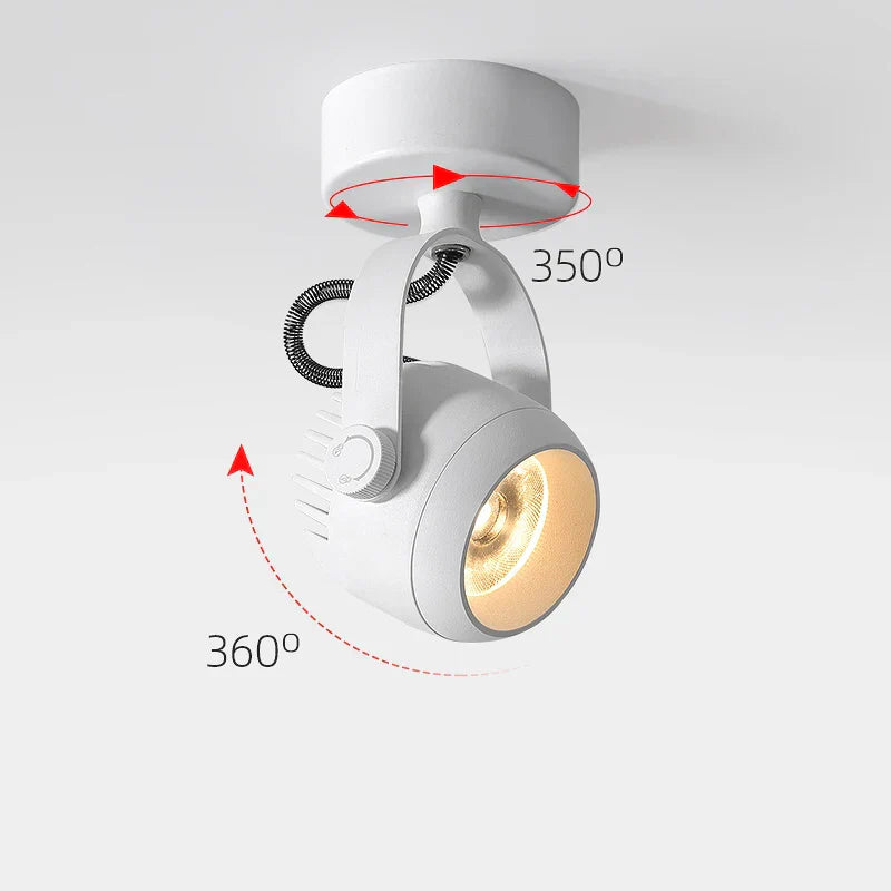 Plafonniers spots orientables à LED DecorBites™ pour mur de fond et allée