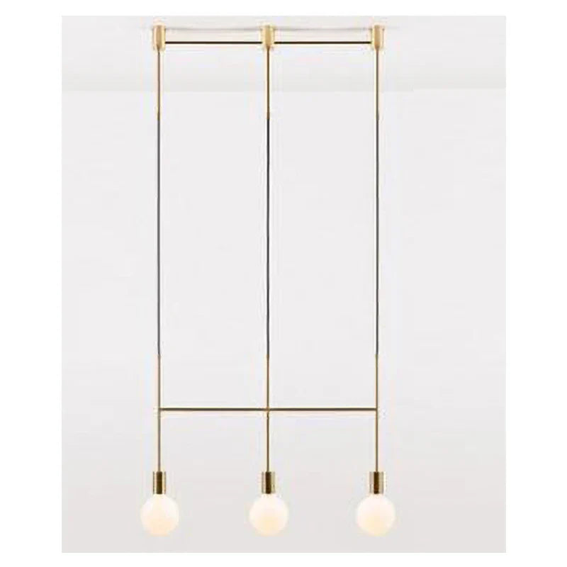 DecorBites™ Black Rose Gold Long Tube Chandelier | Nordic Design for Cafe, Bar & Restaurant