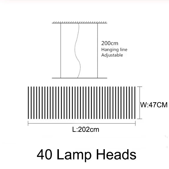 مصباح الثريا LED من DecorBites™: إضاءة معلقة بتصميم نورديك عصري للمعيشة، المطعم، البار