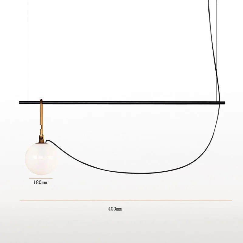 DecorBites™ Glass Ball Pendant Light for Bedroom Bar Cafe Decor - Multi-Light Post-Modern Glass Lighting