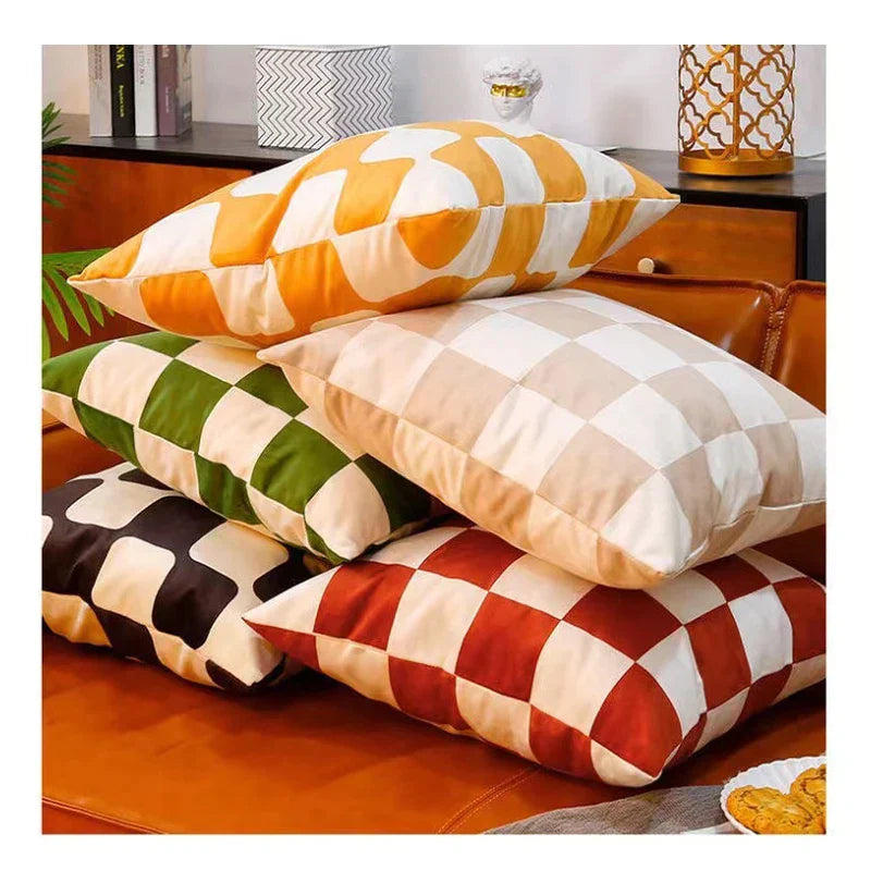DecorBites™ Fluffy Velvet Pillow Case Cushion Cover - Soft & Modern Room Decor