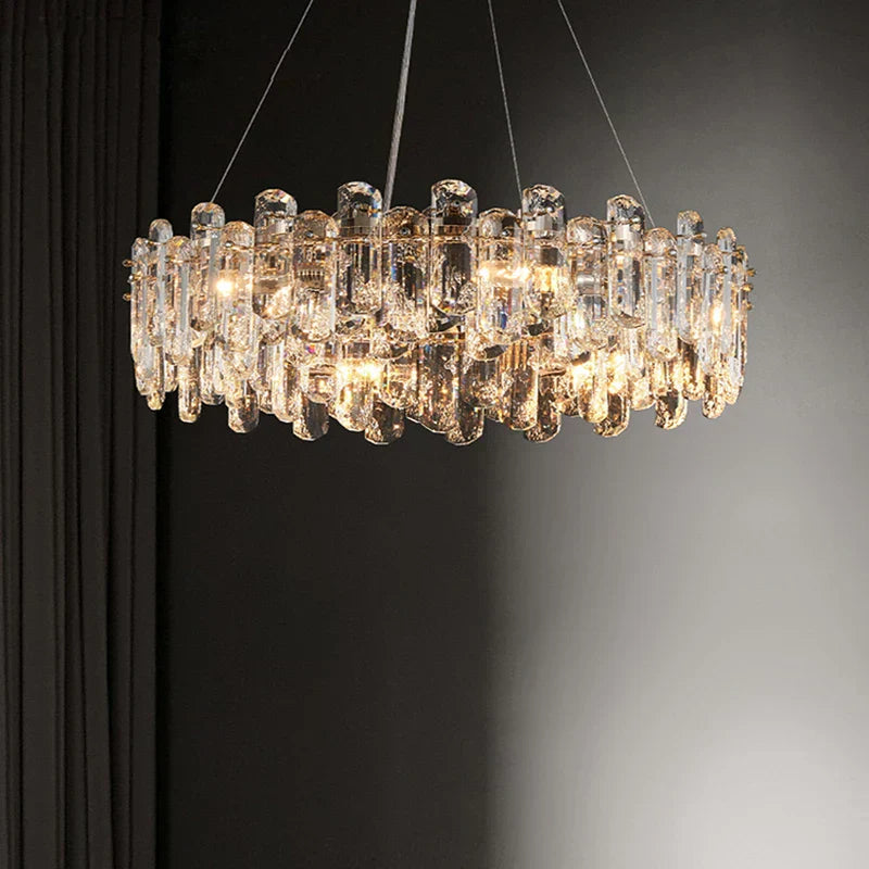 DecorBites™ Crystal Dimmable Pendant Light Luminaire for Living Room Bedroom