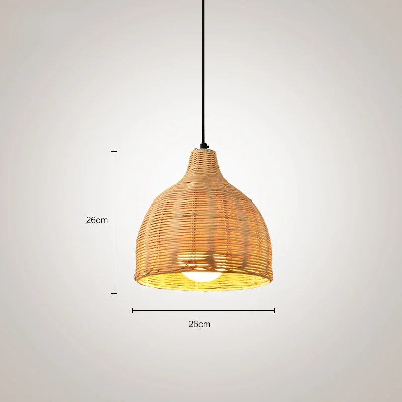 Southeast Asia Bamboo Rattan Woven Pendant Light
