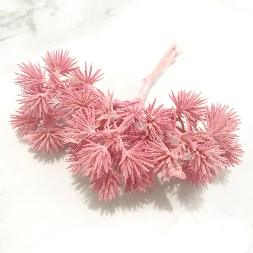 DecorBites™ 200pcs Mixed Rose Red Flower Cherry Stamen Berries Bundle for DIY Decor