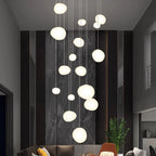 Modern Acrylic Staircase Multi-Light Pendant Chandelier