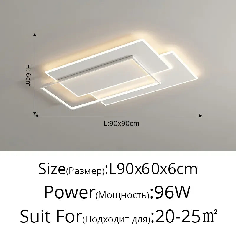 DecorBites™ ثريا LED: أضواء تعتيم عصرية لغرف المعيشة والطعام والمطبخ وغرف النوم والردهات المنزلية