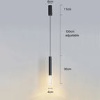 Modern Aluminum LED Pendant Light With Dual Spotlights