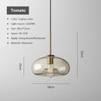 Nordic LED Glass Chandelier Single Multi Head Dining Room Pendant Light Living Room Bedroom Cafe Stairway Home Decoration Lustre