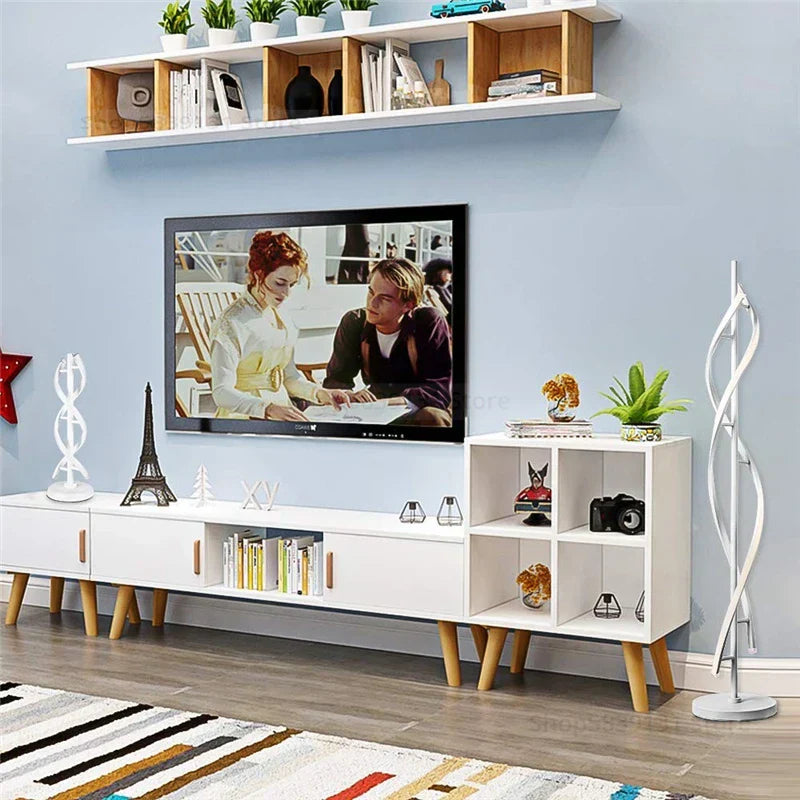 مصباح أرضي LED أكريليك فني من DecorBites™ ديكور منزلي عصري لغرفة المعيشة وغرفة النوم
